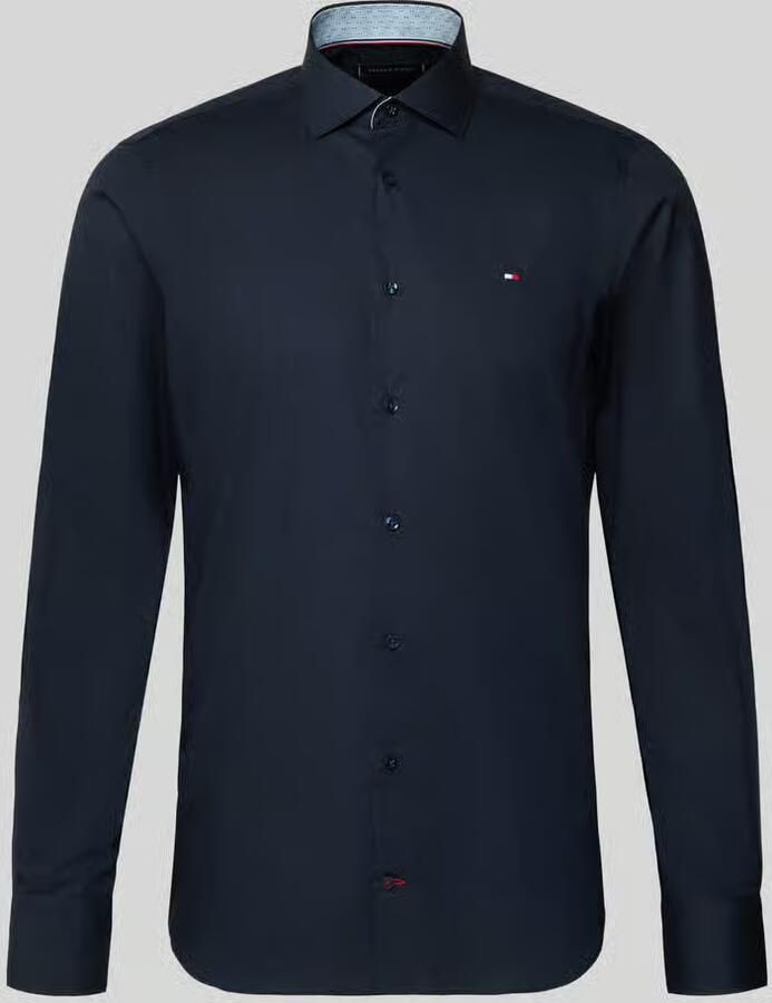 Tommy Hilfiger Tailored Slim fit zakelijk overhemd van puur katoen - Foto 2