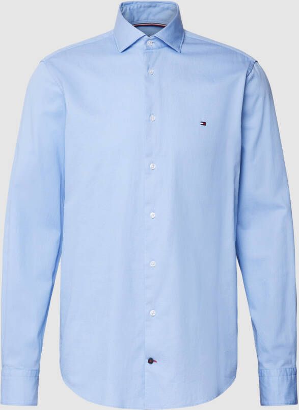 Tommy Hilfiger Tailored Zakelijk overhemd met labelstitching model 'FINE TWILL'