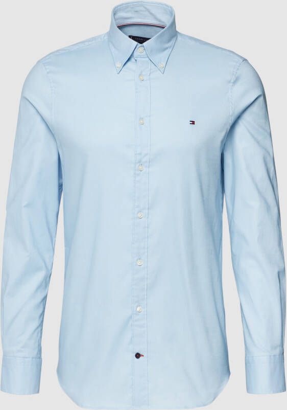 Tommy Hilfiger Tailored Zakelijk overhemd met labelstitching model 'FLEX'
