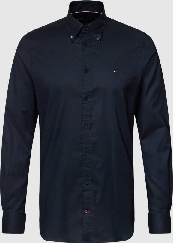 Tommy Hilfiger Tailored Zakelijk overhemd met labelstitching model 'FLEX'