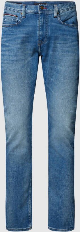 Tommy Hilfiger Tapered jeans TAPERED HOUSTON PSTR FLINT BLUE met fade-effect
