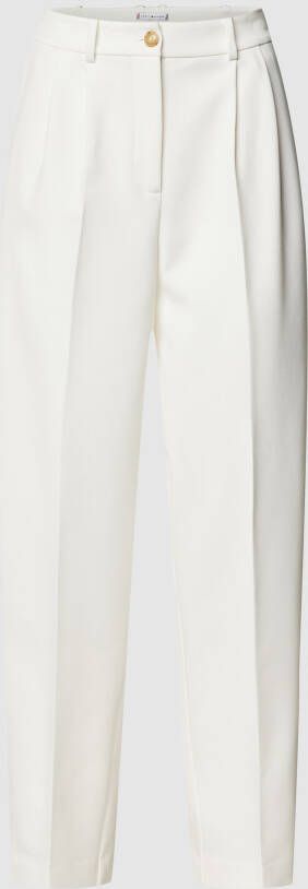 Tommy Hilfiger Tapered fit stoffen broek met persplooien