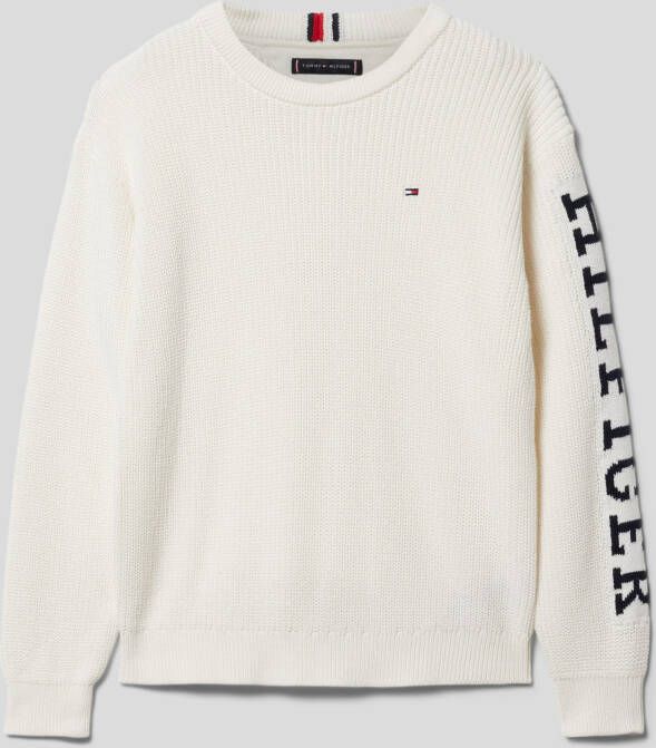 Tommy Hilfiger Teens Gebreide pullover met labeldetails model 'MONOTYPE'