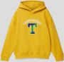 Tommy Hilfiger hoodie T VARSITY met logo goudgeel Sweater Logo 140 - Thumbnail 2