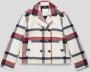 Tommy Hilfiger geruite coat van gerecycled polyester ecru rood donkerblauw Jas 176 - Thumbnail 2