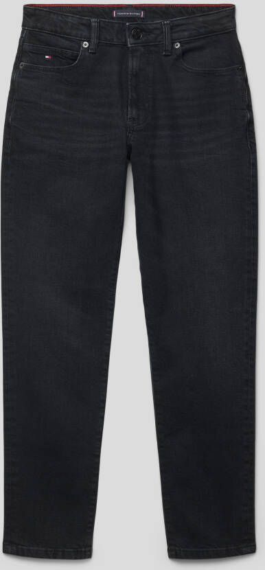 Tommy Hilfiger Straight jeans MODERN STRAIGHT BLACK met faded-out effecten