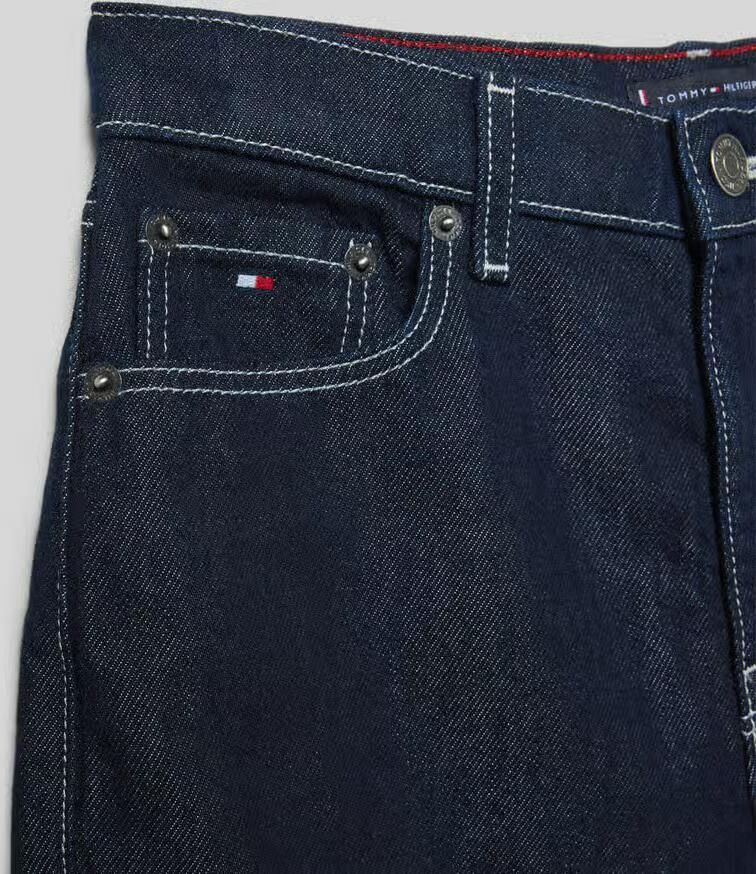 Tommy Hilfiger Teens baggy korte jeans van mix van katoen en lyocell