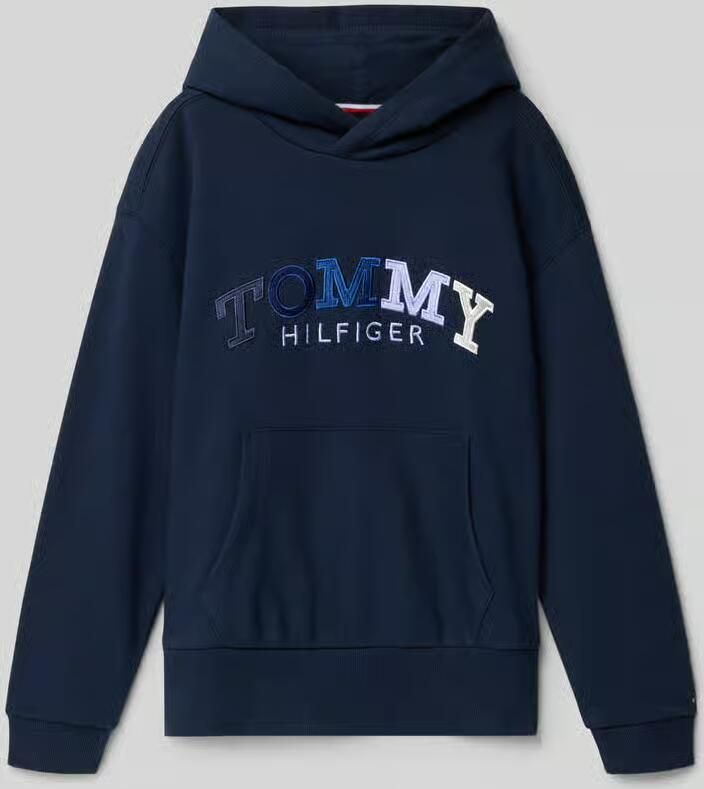 Tommy Hilfiger Teens Boyfriend fit hoodie van katoenmix - Foto 2