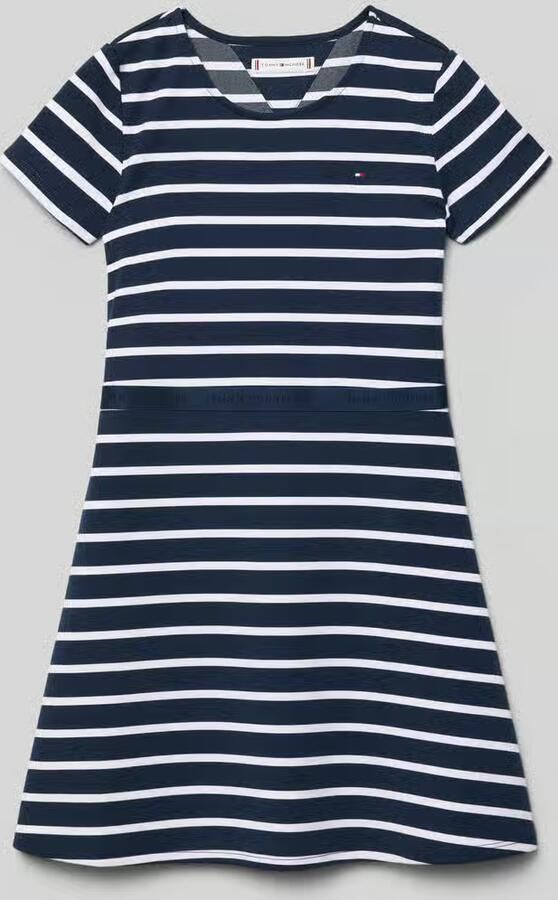 Tommy Hilfiger Teens Getailleerde vrijetijdsjurk met all-over motief - Foto 2