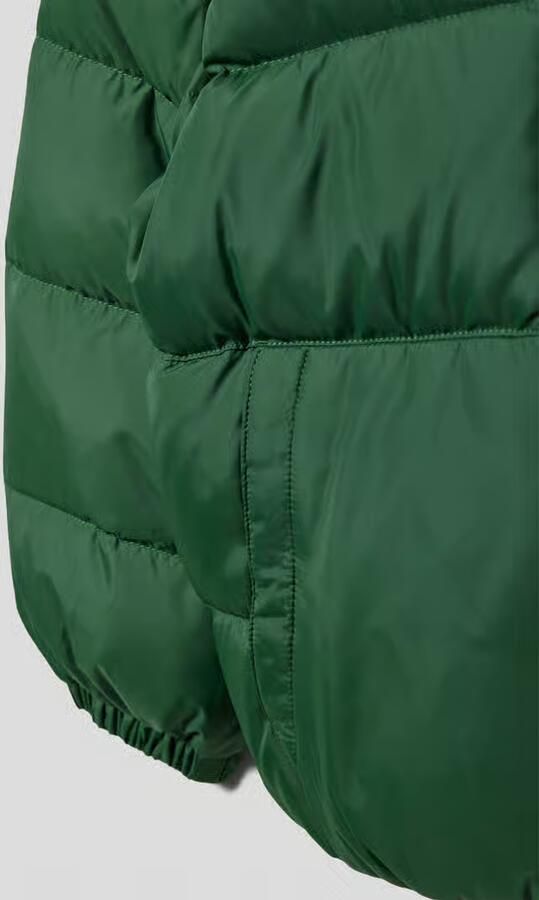 Tommy Hilfiger gewatteerde winterjas ESSENTIAL DOWN van gerecycled polyester donkergroen Gerecycled polyester (duurzaam) Capuchon 110