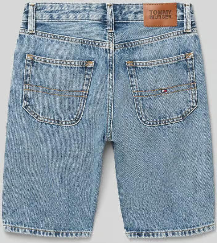 Tommy Hilfiger Teens Korte jeans in 5-pocketmodel met logostitching