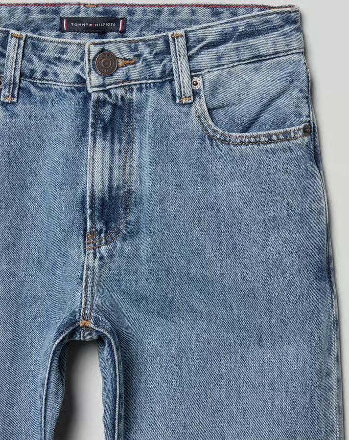TOMMY HILFIGER Jeans Modern Straight Blue Denim Lichtgrijs
