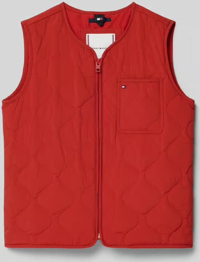 Tommy Hilfiger Teens Regular fit bodywarmer met borstzak
