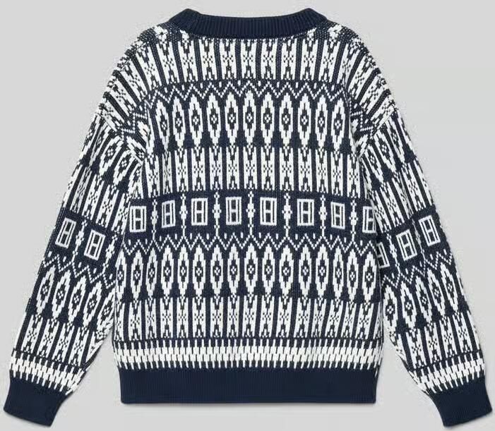 Tommy Hilfiger Kids Regular fit gebreide pullover van katoenmix model 'FAIRISLE'