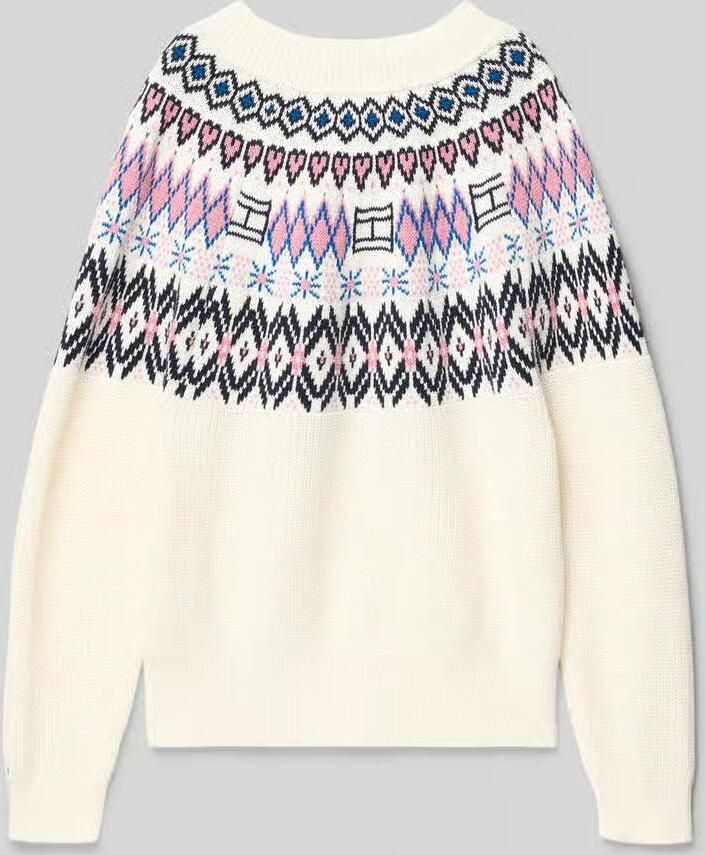Tommy Hilfiger Teens Regular fit gebreide pullover van zuiver katoen