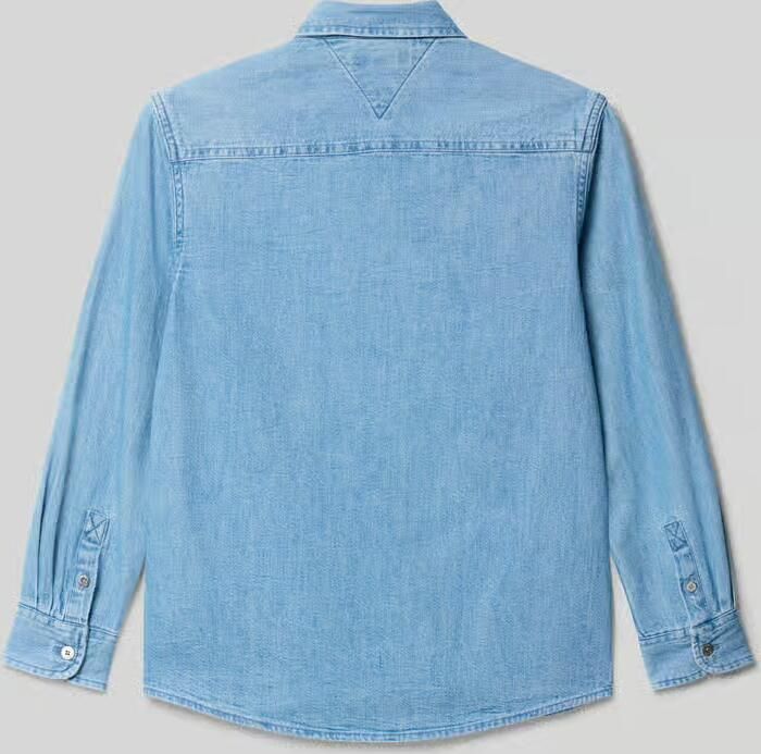 Tommy Hilfiger Teens Regular fit jeansoverhemd van puur katoen - Foto 4