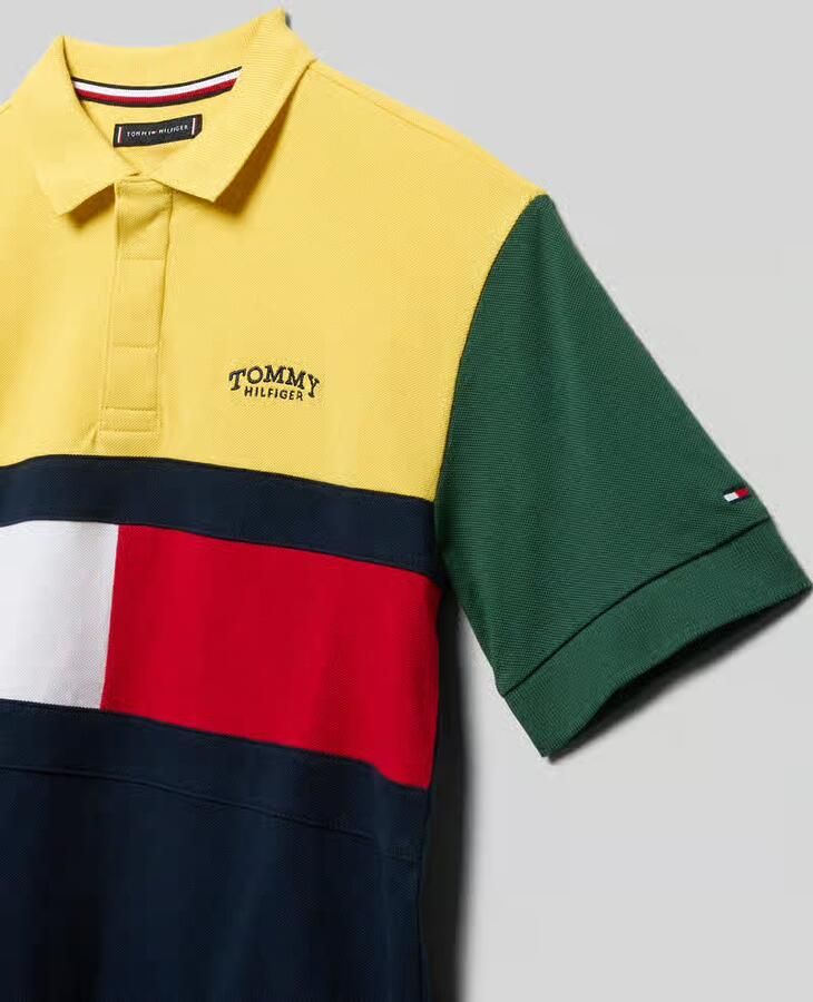 Tommy Hilfiger Teens regular fit poloshirt van puur katoen