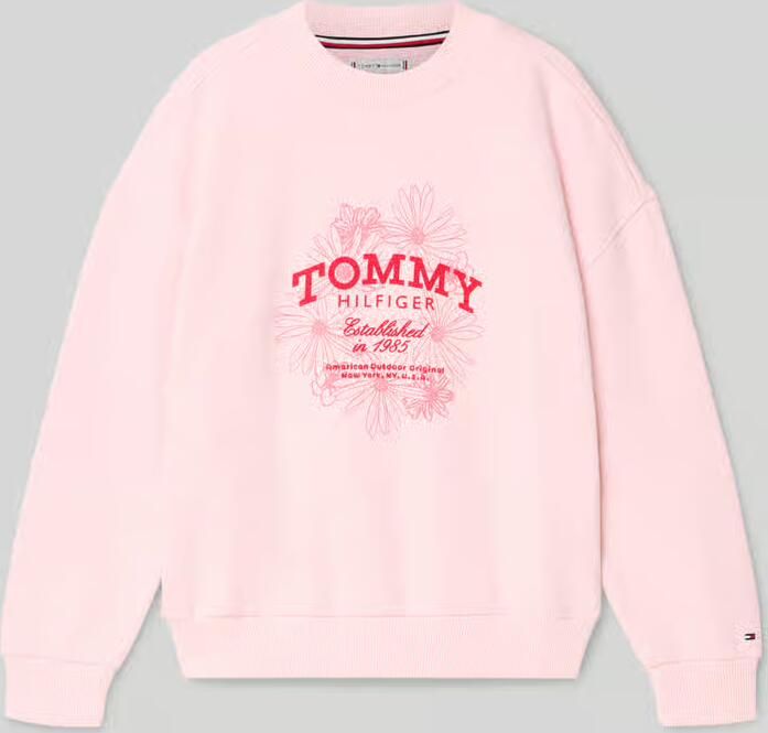 Tommy Hilfiger Teens Regular fit sweatshirt van katoenmix