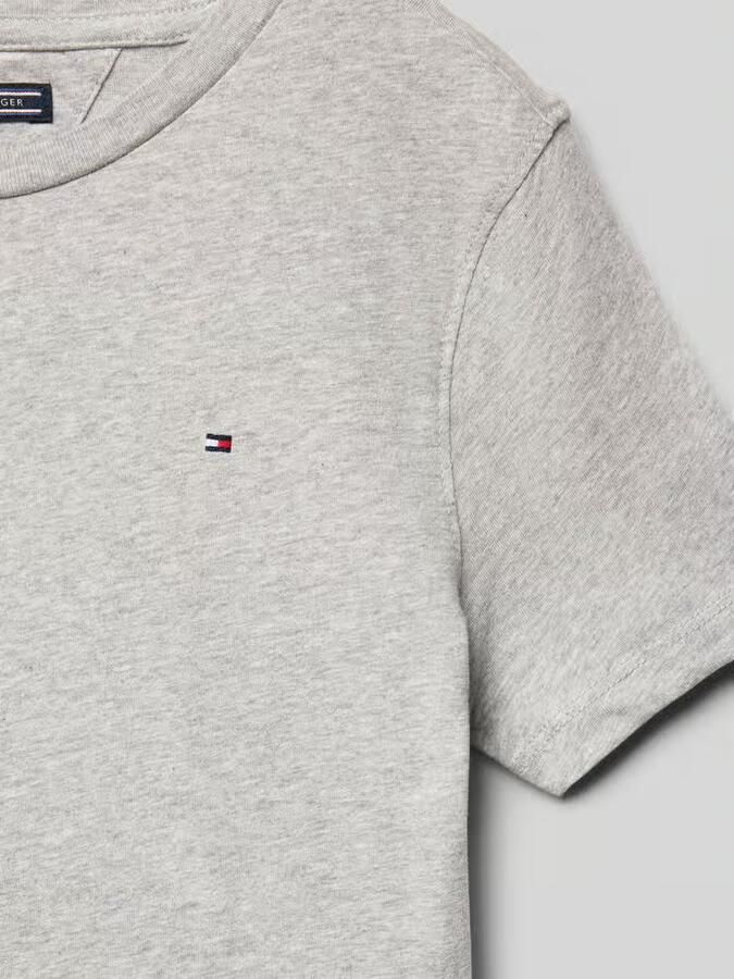 Tommy Hilfiger Shirt met ronde hals BOYS BASIC CN KNIT S S met -merklabel - Foto 4