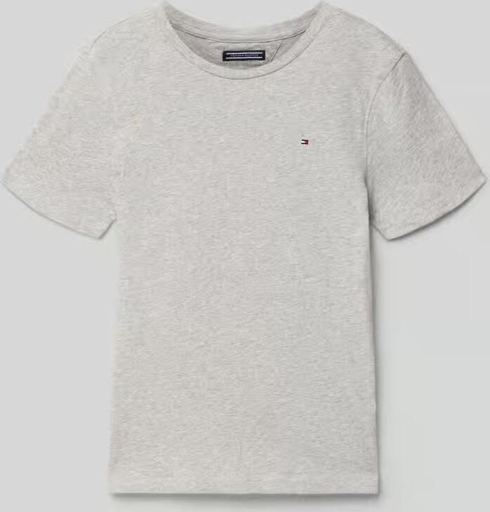 Tommy Hilfiger Shirt met ronde hals BOYS BASIC CN KNIT S S met -merklabel - Foto 8