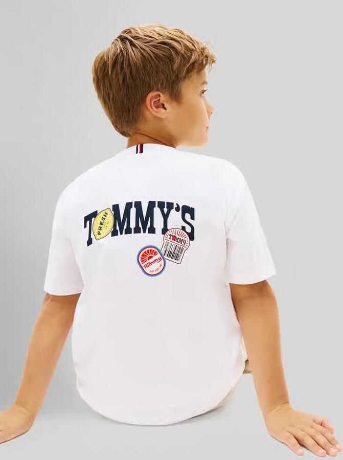 Tommy Hilfiger Teens regular fit T-shirt van puur katoen