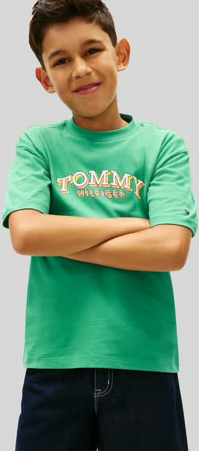 Tommy Hilfiger Kids regular fit T-shirt van puur katoen - Foto 4
