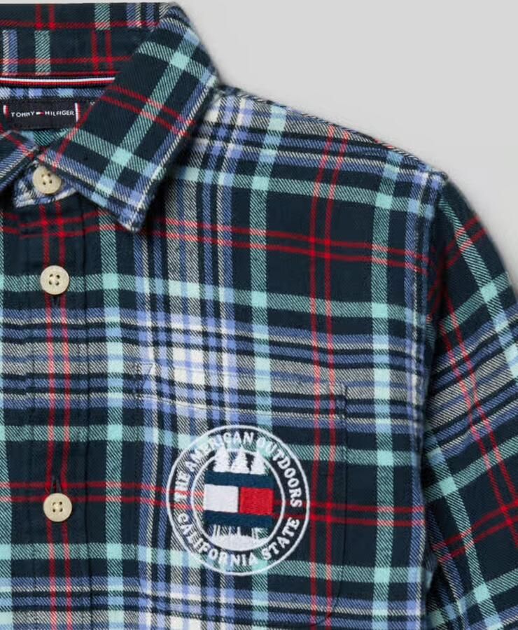 Tommy Hilfiger Teens Regular fit vrijetijdsoverhemd van puur katoen - Foto 2