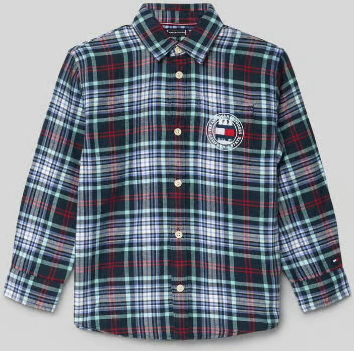 Tommy Hilfiger Teens Regular fit vrijetijdsoverhemd van puur katoen