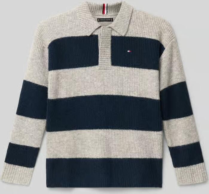 Tommy Hilfiger Teens Relaxed fit gebreide pullover met wol - Foto 2