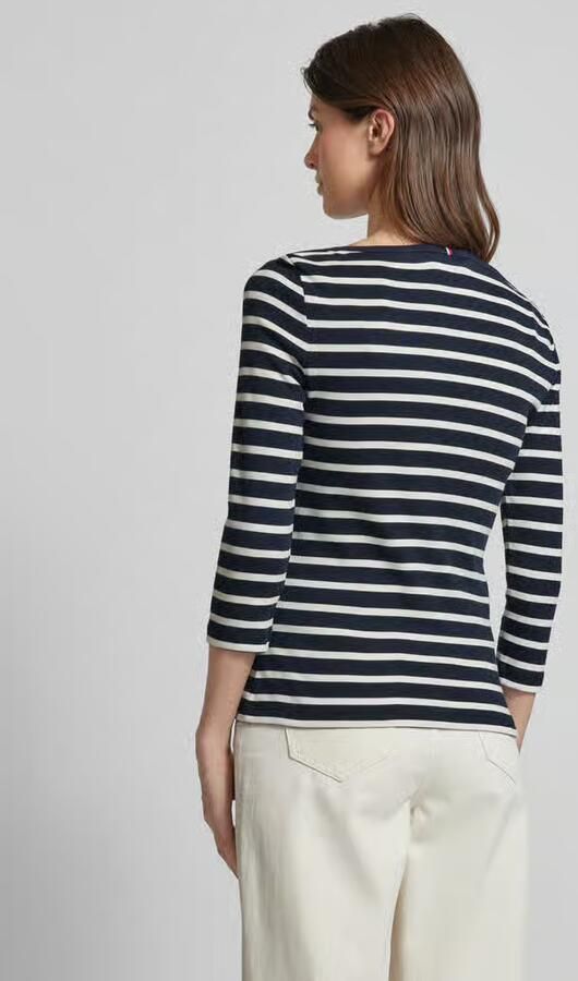 Tommy Hilfiger Shirt met 3 4 mouwen NEW CODY SLIM BOAT-NK 3 4SLV met boothals en strepen - Foto 11