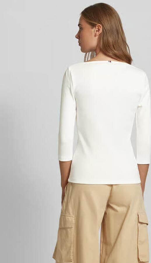 Tommy Hilfiger Shirt met 3 4 mouwen NEW CODY SLIM BOAT-NK 3 4SLV met boothals en strepen - Foto 11