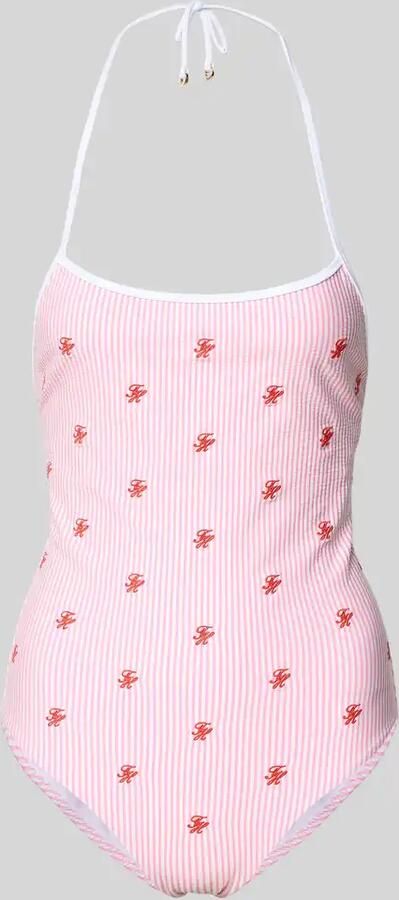 Tommy Hilfiger badpak met halter - Foto 2