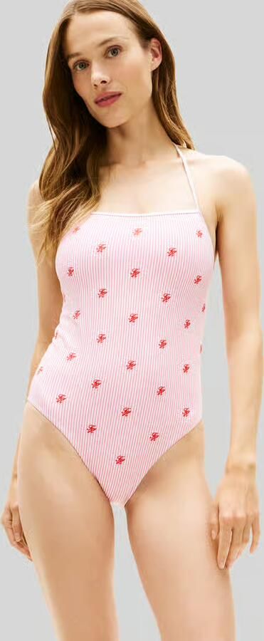 Tommy Hilfiger badpak met halter - Foto 3