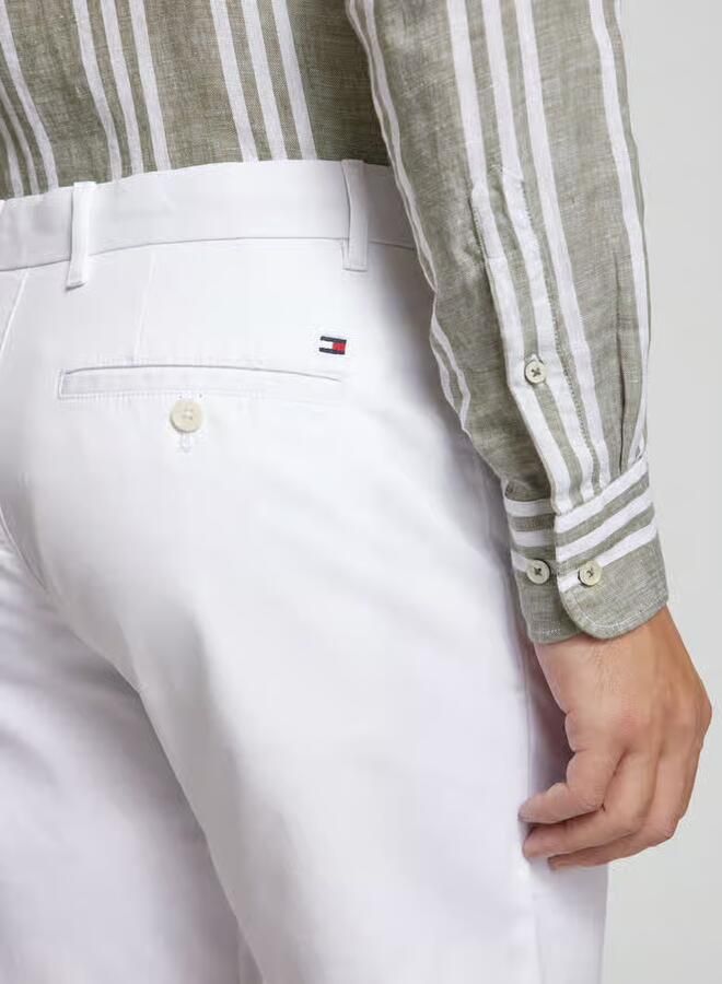 Tommy Hilfiger Slim fit korte chino van een mix van katoen en elastaan - Foto 2