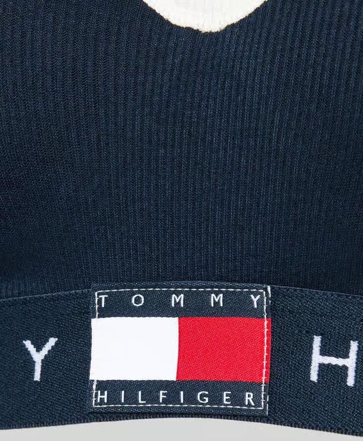 Tommy Hilfiger bh met logo in band model 'RIB BRALETTE LIFT'