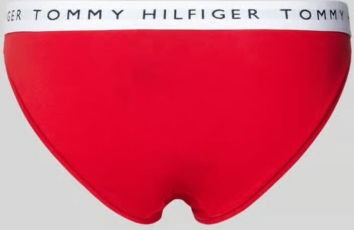 Tommy Hilfiger Bikinibroekje met elastische band met label model 'TH Heritage' - Foto 8