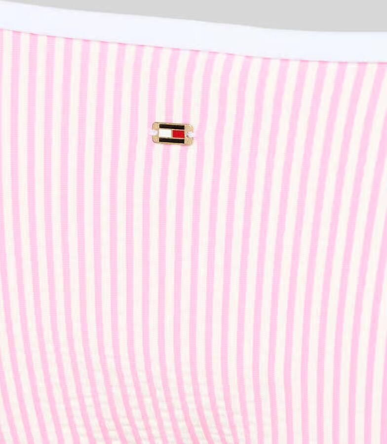 Tommy Hilfiger Bikinibroekje van seersucker met strikbandjes