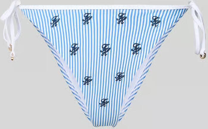 Tommy Hilfiger Bikinibroekje van seersucker met strikbandjes - Foto 2