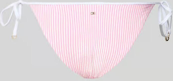 Tommy Hilfiger Bikinibroekje van seersucker met strikbandjes