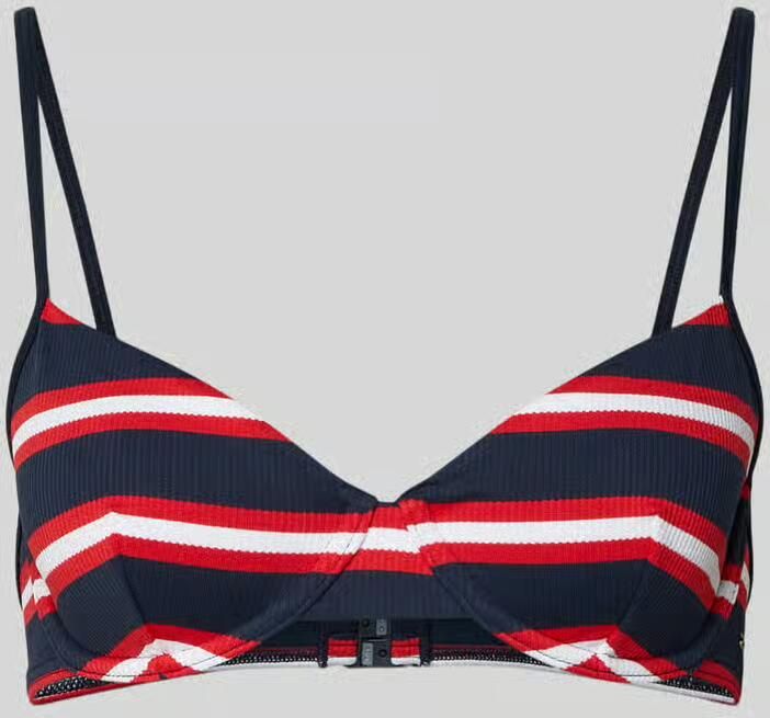 Tommy Hilfiger Bikinitop van geribd materiaal - Foto 3