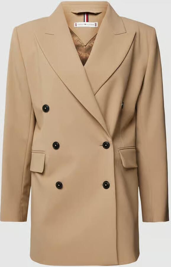 Tommy Hilfiger Elegant Beige Double-Breasted Coat Beige Dames - Foto 2