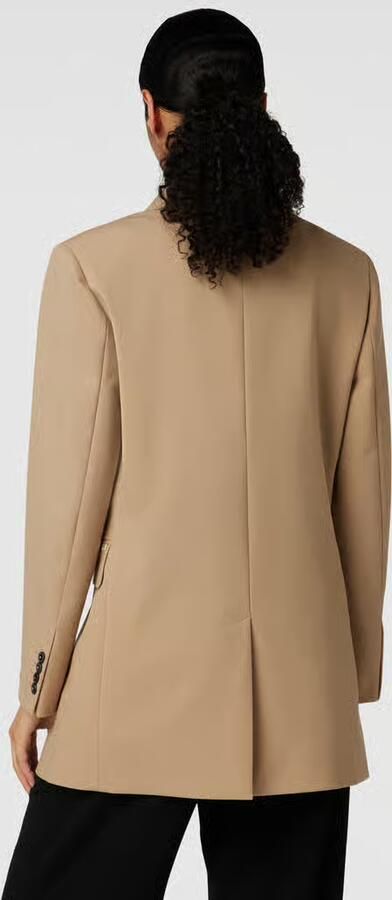 Tommy Hilfiger Elegant Beige Double-Breasted Coat Beige Dames