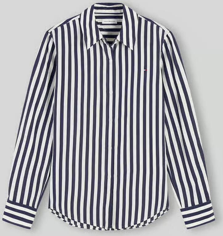 Tommy Hilfiger blouse met lange mouwen met streepmotief