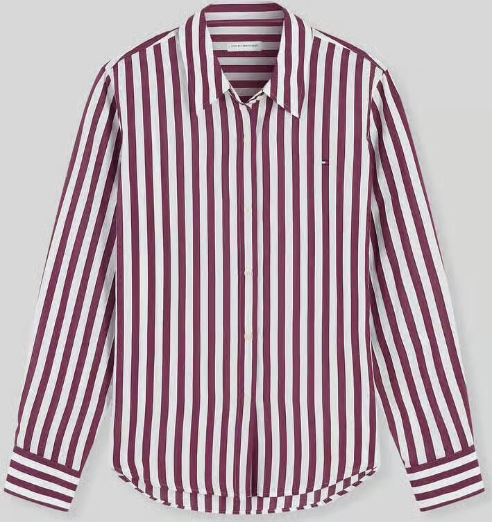 Tommy Hilfiger blouse met lange mouwen met streepmotief