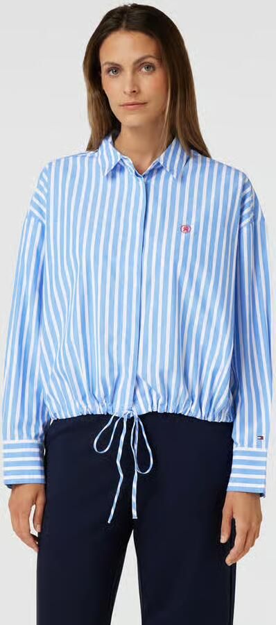 Tommy Hilfiger Blouse met logostitching - Foto 2