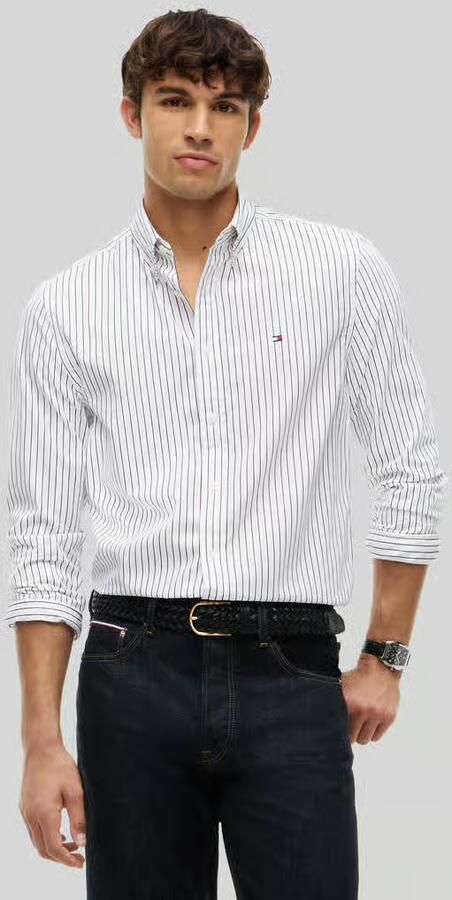 Tommy Hilfiger Body fit vrijetijdsoverhemd van puur katoen - Foto 3