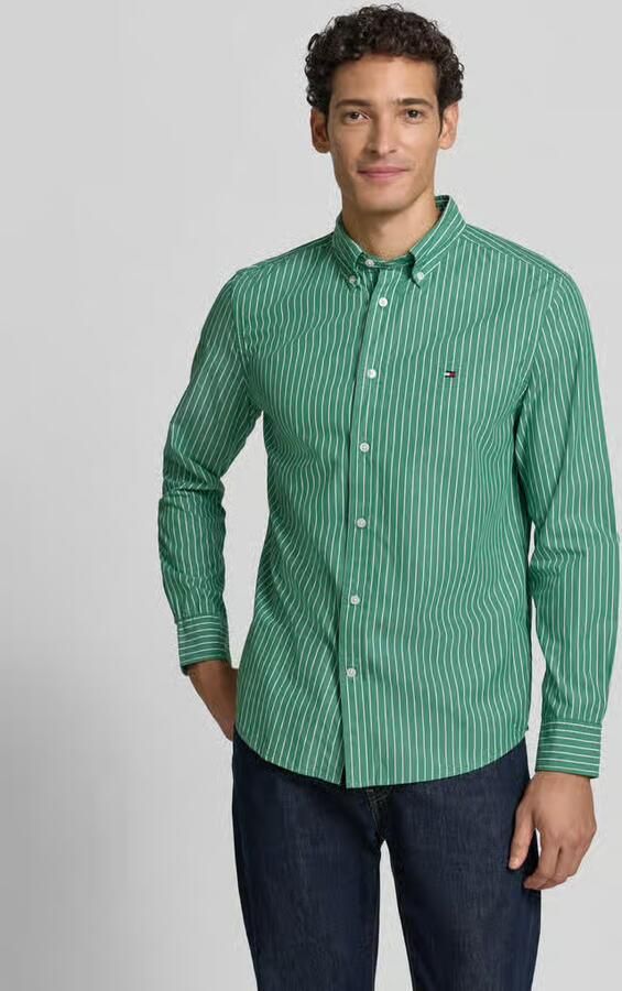 Tommy Hilfiger Body fit vrijetijdsoverhemd van puur katoen - Foto 2