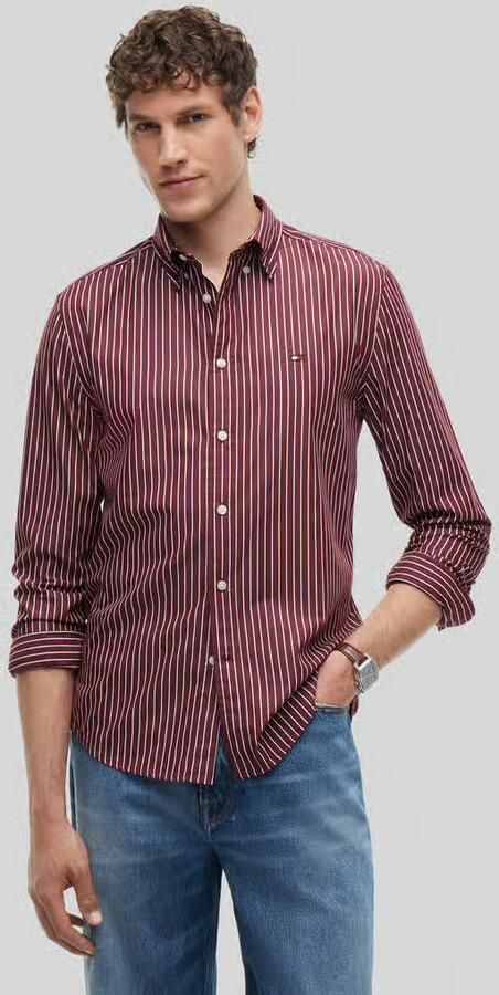 Tommy Hilfiger Body fit vrijetijdsoverhemd van puur katoen - Foto 3