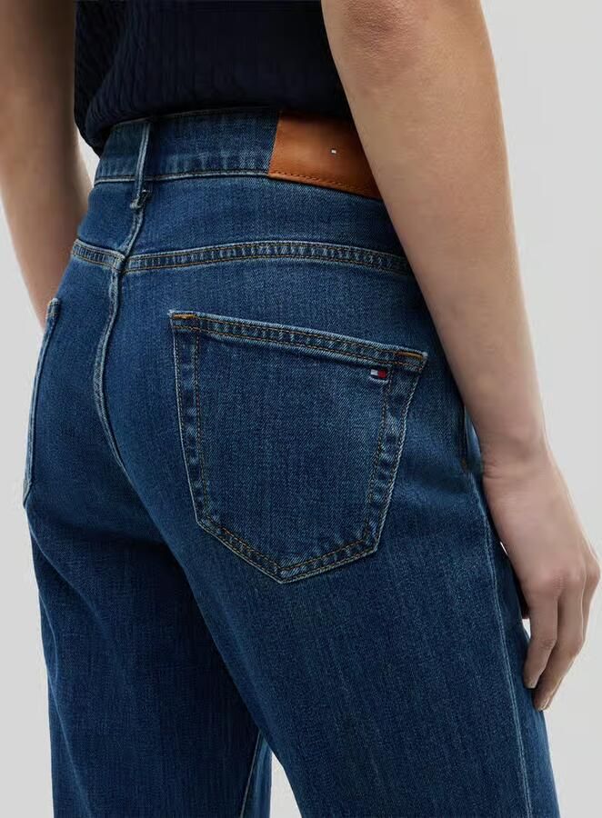 Tommy Hilfiger Bootcut-jeans van katoenmix