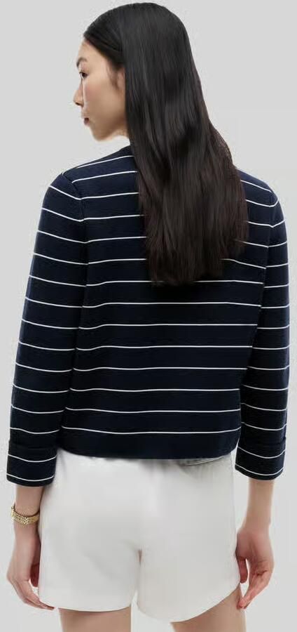 Tommy Hilfiger boxy fit gebreid jack van puur katoen - Foto 2